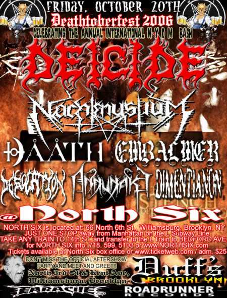 DEICIDE Meet & Greet 10/20