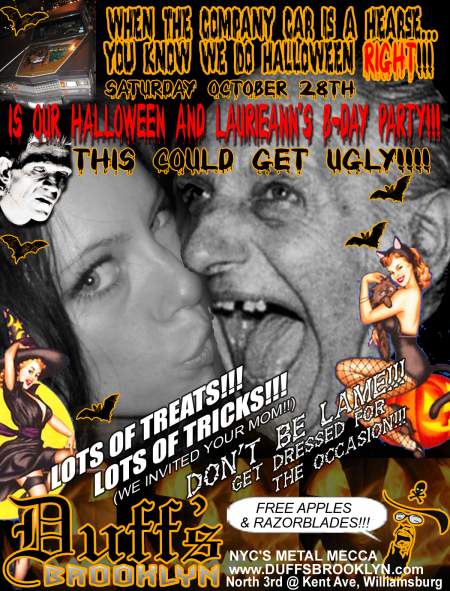 HALLOWEEN AND LAURIEANN'S B-DAY PARTY SATURDAY OCTOBER 28TH
